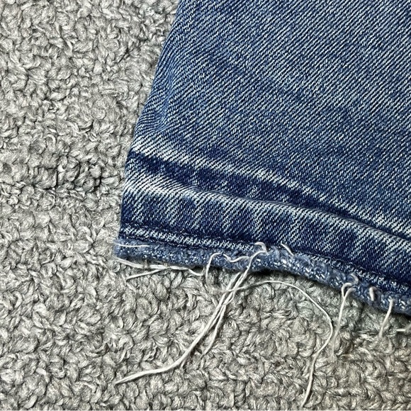 GAP Stretch Midi Shorts Girls Size 14 Blue Denim Cut Off - Picture 7 of 9